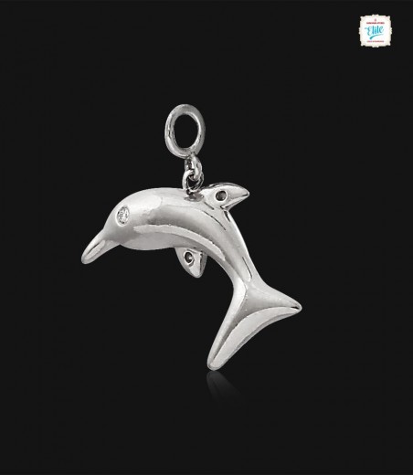 Charming Dolphin Platinum Pendant -0838