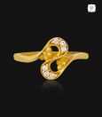 Splendiferous S Gold Ring-1201