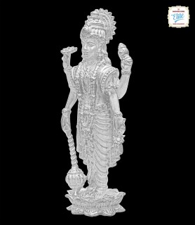 Divine Vishnu Silver Idol - 2185