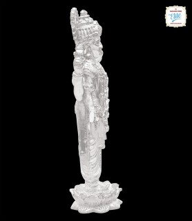 Silver Lord Vishnu Idol - 2187
