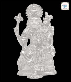 Enchanting Lakshmi Narasimha Silver Idol - 2191