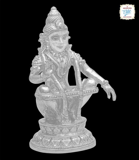Stunning Silver Ayyappa Idol - 2207