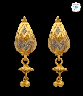 Golden Muse Gold Drop Earrings - 5103