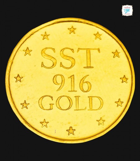 4 Gram Gold King 916 Coin