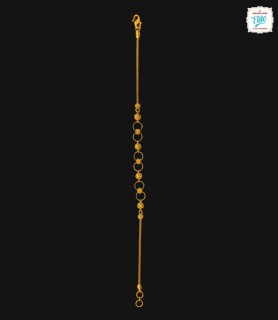 Shimmering Ball Beads Gold Bracelet-7877