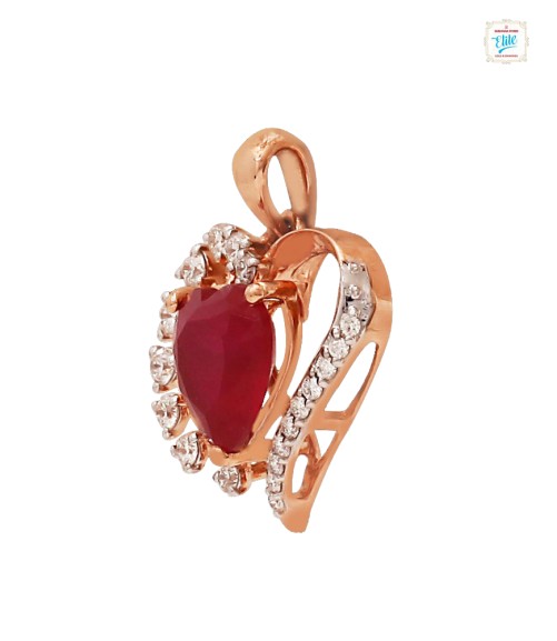 Lovely Heartin Diamond Pendant -0465