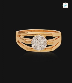 Squarish Domed Diamond Ring...