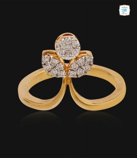 Gleam Petal Diamond  Ring -...