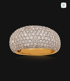 Twinkle Pave Diamond Ring -...