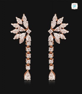 Amaranth Diamond Earrings -...