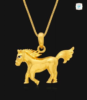 Stallion Gold Pendant - 0971