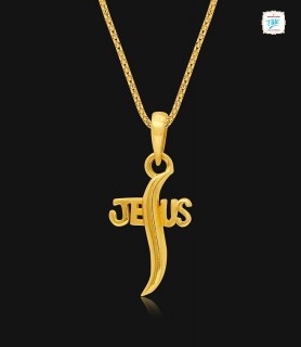Divine Jesus Gold Pendant -...