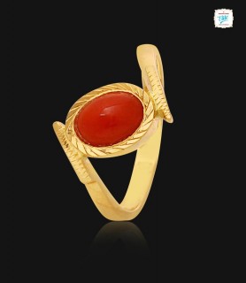 Corallium Gold Ring - 1085