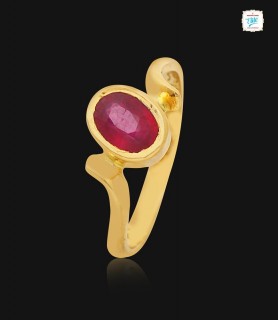 Ruby Gold Ring - 1091