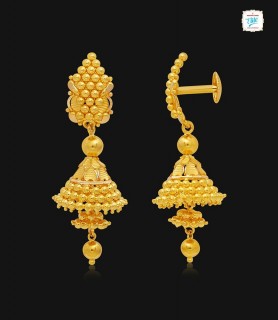 Nettipattam Gold Jhumka-1177