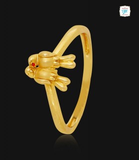 Lovely Tweets Gold Ring-1225