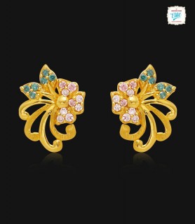 Sizzling Bloomy Gold Stud-...