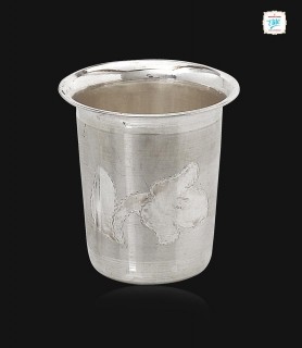 Designed Silver Water Glass...