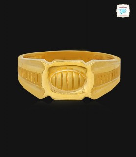 Classy Band Men's gold ring...