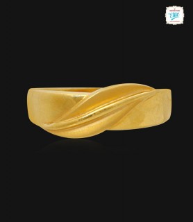 Leafy Cut gold ring -1635
