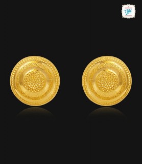 Trendy Rounds Gold Stud - 1705