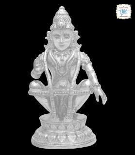 Stunning Silver Ayyappa Idol - 2207
