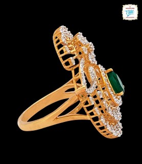 Sage Crown Diamond Ring - 3741