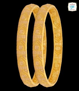 Ritzy Gold Bangles - 4323