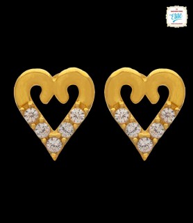 Tiny Heart Studded Earrings...