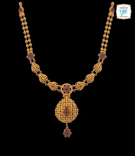 Ethnic Dew Gold Necklace -...