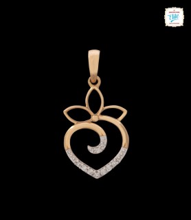 Curvy Heart Diamond Pendant...